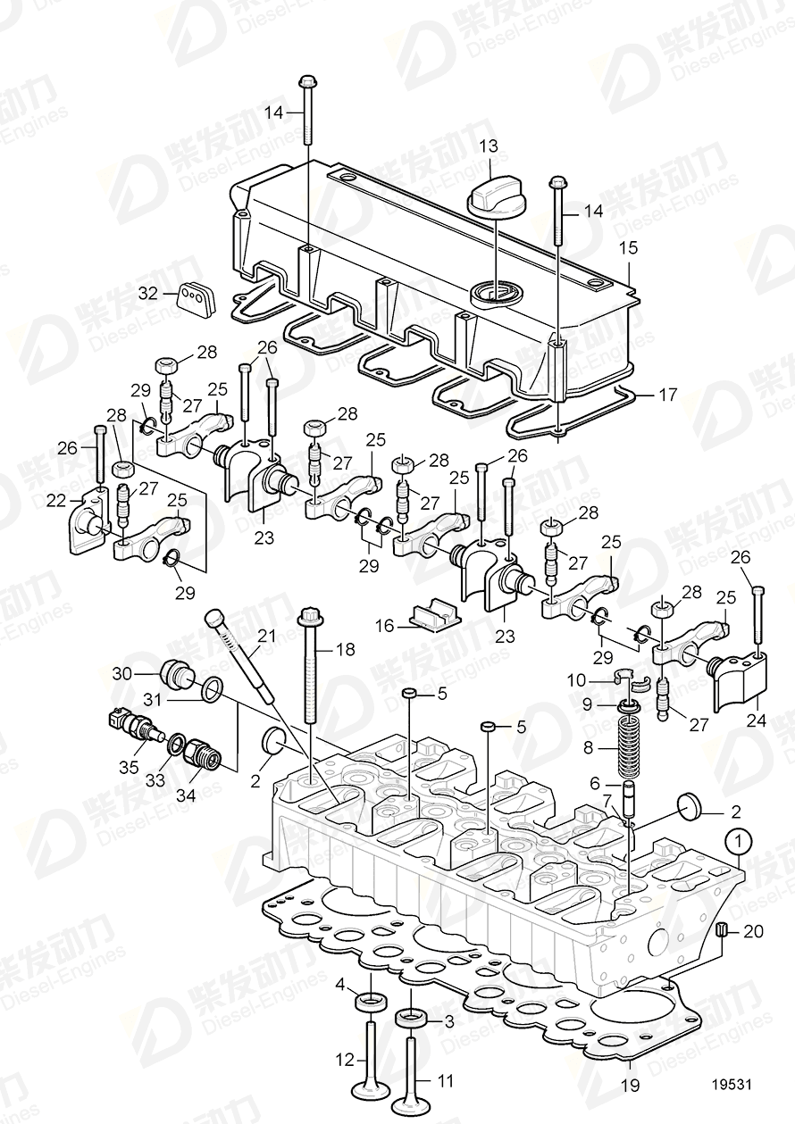 VOLVO Screw 11700374 Drawing